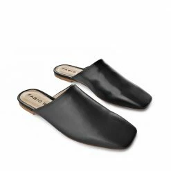 FABIO RUSCONI SHOES Naomi Black Cosy Mules 12 FABIO RUSCONI SHOES Naomi Black Cosy Mules