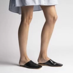 FABIO RUSCONI SHOES Naomi Black Cosy Mules 10 FABIO RUSCONI SHOES Naomi Black Cosy Mules