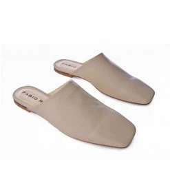 FABIO RUSCONI SHOES Naomi Taupe Cosy Mules