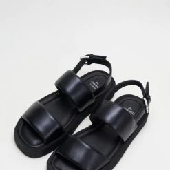 COPENHAGEN STUDIOS Nappa Black Chunky Sandals