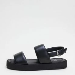 COPENHAGEN STUDIOS Nappa Black Chunky Sandals