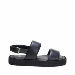 COPENHAGEN STUDIOS Nappa Black Chunky Sandals
