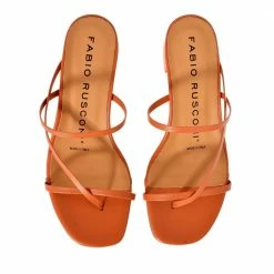 FABIO RUSCONI Nature Brick Leather Sandals SHOES