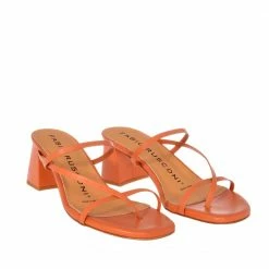 FABIO RUSCONI Nature Brick Leather Sandals SHOES
