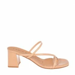 FABIO RUSCONI Nature Nude Leather Sandals