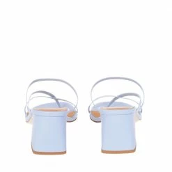 FABIO RUSCONI Nature Sky Blue Leather Sandals SHOES