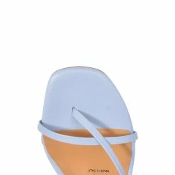 FABIO RUSCONI Nature Sky Blue Leather Sandals SHOES