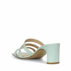 APAIR New Heels Mule Sandals In Aquamarine SHOES