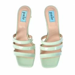APAIR New Heels Mule Sandals In Aquamarine SHOES