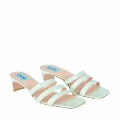 APAIR New Heels Mule Sandals In Aquamarine SHOES