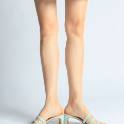 APAIR New Heels Mule Sandals In Aquamarine SHOES