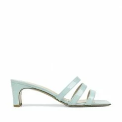 APAIR New Heels Mule Sandals In Aquamarine SHOES