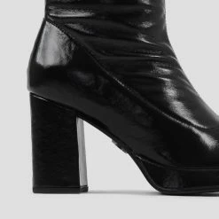 BRONX New Melanie Stretch Black Ankle Boots