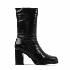 BRONX New Melanie Stretch Black Ankle Boots