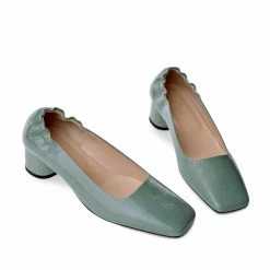 AKAADA SHOES Nyoko Avocado Green Soft Naplak Pumps 11 AKAADA SHOES Nyoko Avocado Green Soft Naplak Pumps