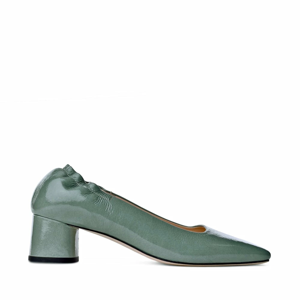 AKAADA SHOES Nyoko Avocado Green Soft Naplak Pumps 1 AKAADA SHOES Nyoko Avocado Green Soft Naplak Pumps