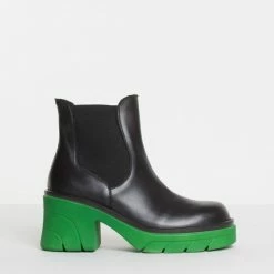BUKELA Oliver Black Grass Chelsea Boots SHOES