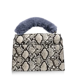 INYATI Olivia Beige Snake Vegan Handle Bag BAGS