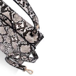 INYATI Olivia Beige Snake Vegan Handle Bag BAGS