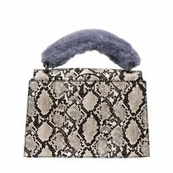 INYATI Olivia Beige Snake Vegan Handle Bag BAGS