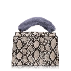INYATI Olivia Beige Snake Vegan Handle Bag BAGS