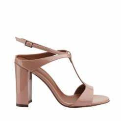 L'AUTRE CHOSE Open Toe Sandals In Pink Patent Leather SHOES