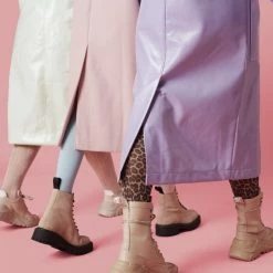 LÄST Paint Boots Beige SHOES