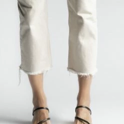 MADE 94 Perla Black Tejus Leather Sandals SHOES