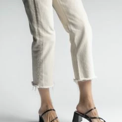 MADE 94 Perla Black Tejus Leather Sandals SHOES