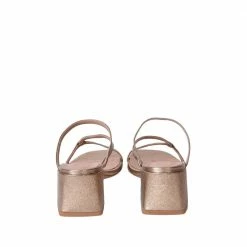 MADE 94 SHOES Perla Gold Metallic Leather Sandals