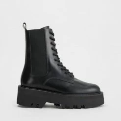 ATP ATELIER Pesaro Black Combat Boots SHOES