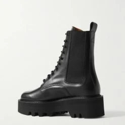 ATP ATELIER Pesaro Black Combat Boots SHOES