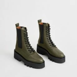 ATP ATELIER Pesaro Turtle Combat Boots SHOES