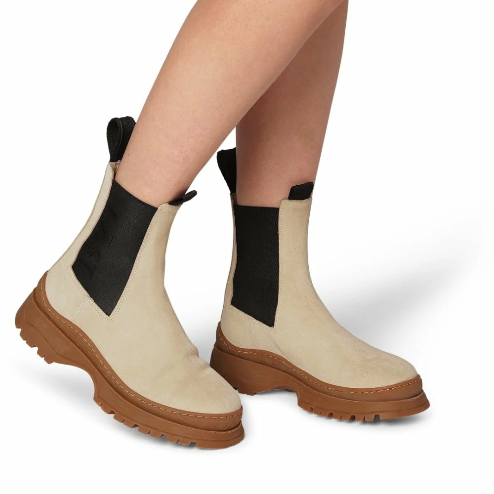 LÄST SHOES Powder Chelsea Suede Beige Boots 9 LÄST SHOES Powder Chelsea Suede Beige Boots