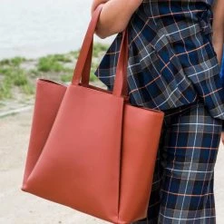 KAAI Pyramid Terracotta Bag