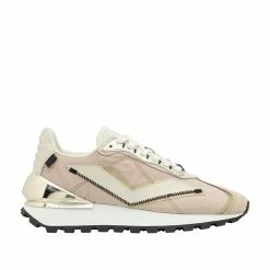 VOILE BLANCHE Qwark Spur Woman Beige Platinum Chunky Sneakers SHOES