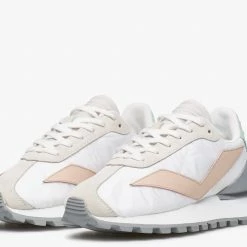 VOILE BLANCHE Qwark Spur Woman White Pink Chunky Sneakers SHOES