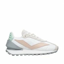 VOILE BLANCHE Qwark Spur Woman White Pink Chunky Sneakers SHOES