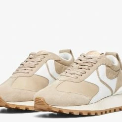 VOILE BLANCHE SHOES Qwark Woman Beige Chunky Sneakers