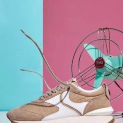 VOILE BLANCHE SHOES Qwark Woman Beige Chunky Sneakers