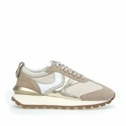 VOILE BLANCHE Qwark Woman Beige Platinum Chunky Sneakers