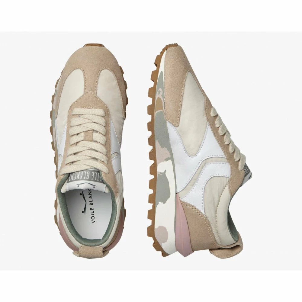 VOILE BLANCHE SHOES Qwark Woman Beige White Chunky Sneakers 5 VOILE BLANCHE SHOES Qwark Woman Beige White Chunky Sneakers