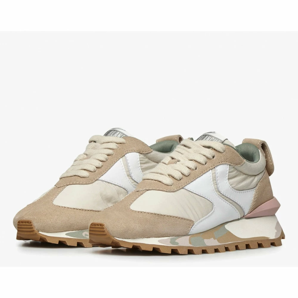 VOILE BLANCHE SHOES Qwark Woman Beige White Chunky Sneakers 4 VOILE BLANCHE SHOES Qwark Woman Beige White Chunky Sneakers
