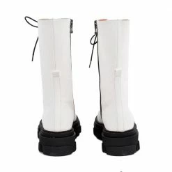 AKAADA SHOES Ren White High Combat Boots