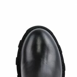 AKAADA Rin Black Elastic Combat Boots