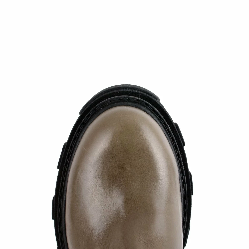 AKAADA Rin Khaki Elastic Combat Boots SHOES 9 AKAADA Rin Khaki Elastic Combat Boots SHOES