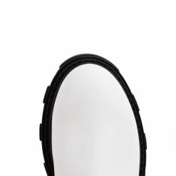 AKAADA SHOES Rin White Elastic Combat Boots