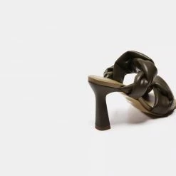 FLATTERED SHOES River Vegan Khaki Heeled Sandals