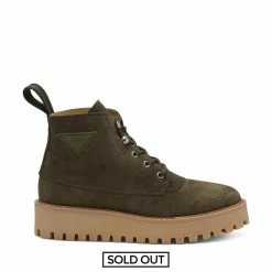 LÄST SHOES Rocky Suede Olive