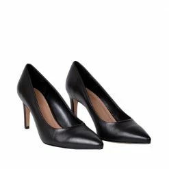 MADE 94 SHOES Rosa Black Nappa Leather Pumps